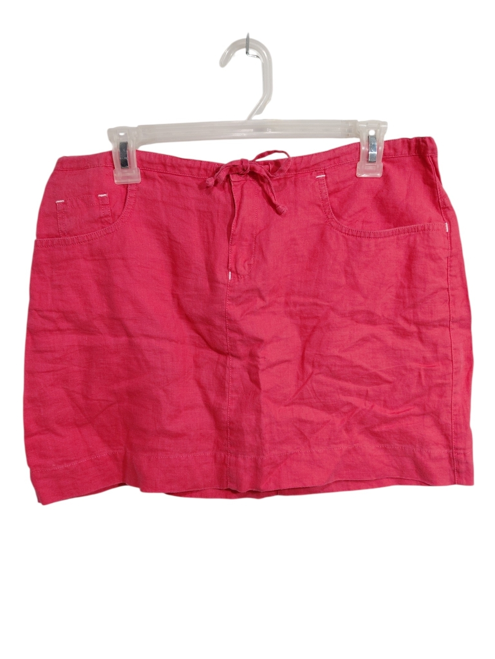 Lacoste Hot Pink Drawstring Mini Skirt